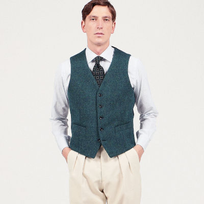 ウールツイード 5Bベスト Harris Tweed | TOMORROWLAND