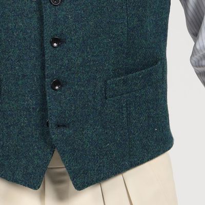 ウールツイード 5Bベスト Harris Tweed | TOMORROWLAND