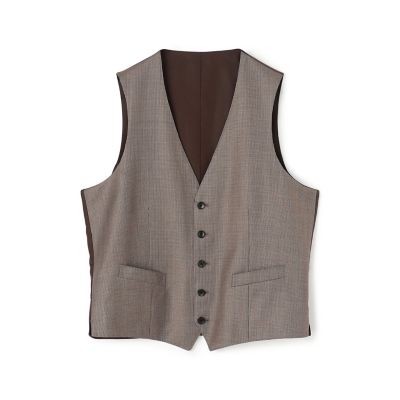 ＜TOMORROWLAND (Men)＞ウール　マイクロハウンドトゥース　５Ｂベスト　Ｄｏｒｍｅｕｉｌ　Ａｍａｄｅｕｓ３６５