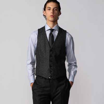 ＜TOMORROWLAND (Men)＞ウールブークレ　５Ｂベスト　Ｌａｎｉｆｉｃｉｏ　ｄｉ　Ｐｒａｙ