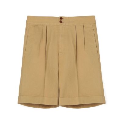 コットンリネン 製品染め バックグルカショートパンツ | TOMORROWLAND