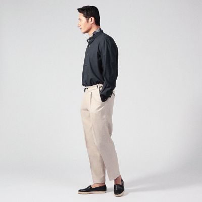 ＥＲＲＩＣＯ　ＦＯＲＭＩＣＯＬＡ　ウール　バンドカラーシャツ