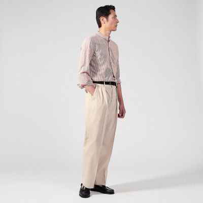 ＥＲＲＩＣＯ　ＦＯＲＭＩＣＯＬＡ　ウール　バンドカラーシャツ