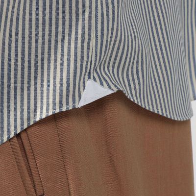 ＥＲＲＩＣＯ　ＦＯＲＭＩＣＯＬＡ　ウール　バンドカラーシャツ