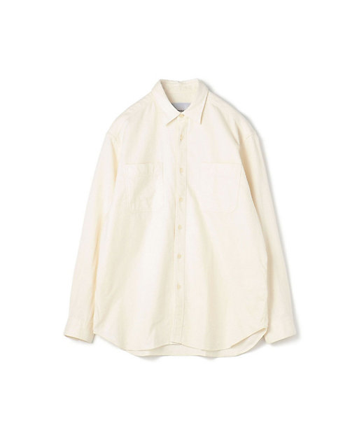  BAGUTTA ERNEST-OLD＿GLW コットンフランネル ダブルポケットシャツ 11ホワイト トップス