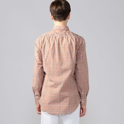【美品】Errico Formicola イタリア製 チェック ドレス シャツ 大人のためのギンガムチェック】9月に着たい「エリコ