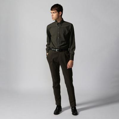 ＥＲＲＩＣＯ　ＦＯＲＭＩＣＯＬＡ　ウール　ボタンダウンシャツ　ＴＨＯＭ