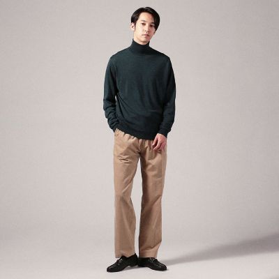 ＜TOMORROWLAND (Men)＞【別注】ＪＯＨＮ　ＳＭＥＤＬＥＹ×ＴＯＭＯＲＲＯＷＬＡＮＤ　ＲＥＮＯＬＤ　３０Ｇウール　タートルネックニット