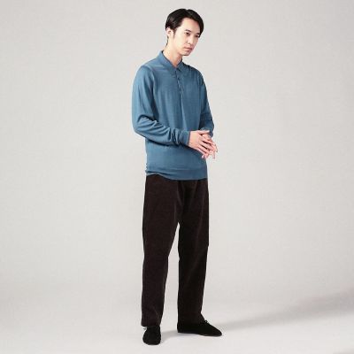 ＜TOMORROWLAND (Men)＞【別注】ＪＯＨＮ　ＳＭＥＤＬＥＹ　Ａ４４６３　３０Ｇウール　ニットポロシャツ