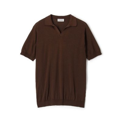 ＪＯＨＮ　ＳＭＥＤＬＥＹ　コットン　スキッパーニットポロシャツ