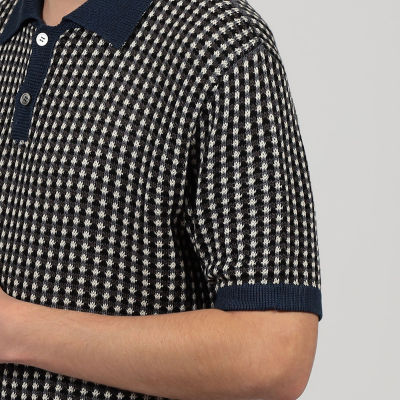 別注】Raffa Molina コットン ニットポロシャツ