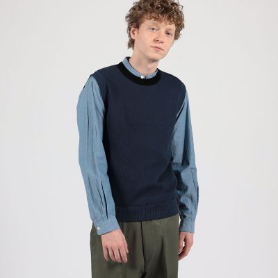 【別注】Ｒａｆｆａ　Ｍｏｌｉｎａ　コットン　クルーネック　ニットベスト