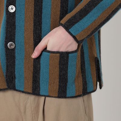 別注】Raffa Molina アルパカ パール編み ストライプニット