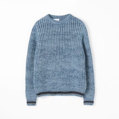 KNIT BRARY ニットブラリー 長袖 ニット セーター S イエロー 黄色