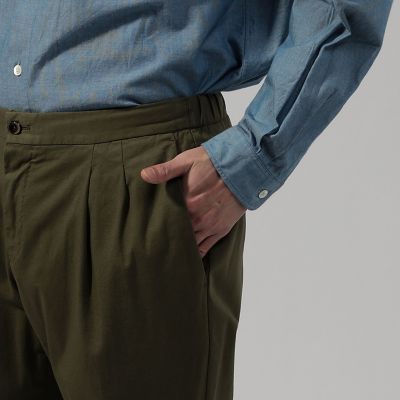 ＰＴ　ＴＯＲＩＮＯ　ＳＯＮＮＹ　ＦＩＴ　コットンリネン　２プリーツイージーパンツ