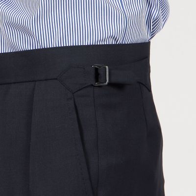 【別注】ＦＵＭＩＹＡ　ＨＩＲＡＮＯ　ＴＨＥ　ＴＲＯＵＳＥＲＳ　ウールツイル　トラウザーズ　ＲＥＧＥＮＴ