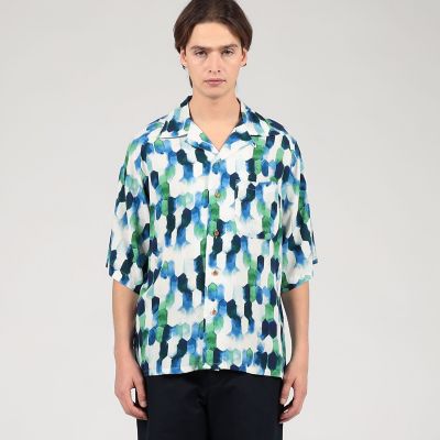 m’s braque オープンカラーシャツ 別注】m's braque レーヨン オープンカラー ハーフスリーブ