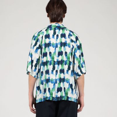 m’s braque オープンカラーシャツ 別注】m's braque レーヨン オープンカラー ハーフ