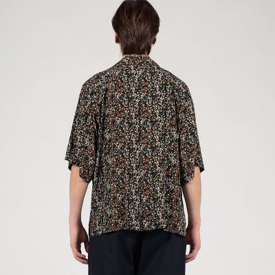 【別注】ｍ’ｓ　ｂｒａｑｕｅ　レーヨン　オープンカラー　ハーフスリーブシャツ