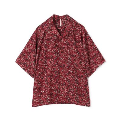 TOMORROWLAND (Men)/トゥモローランド 【別注】ｍ’ｓ　ｂｒａｑｕｅ　ポリエステル　オープンカラー　ハーフスリーブシャツ