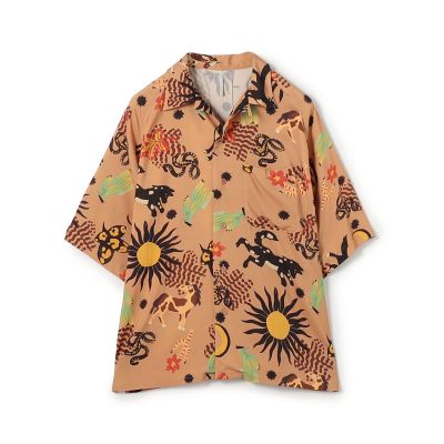 別注】m's braque レーヨンオープンカラー ハーフスリーブ