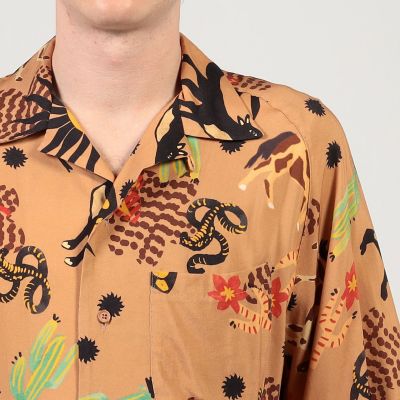 別注】m's braque レーヨンオープンカラー ハーフスリーブ