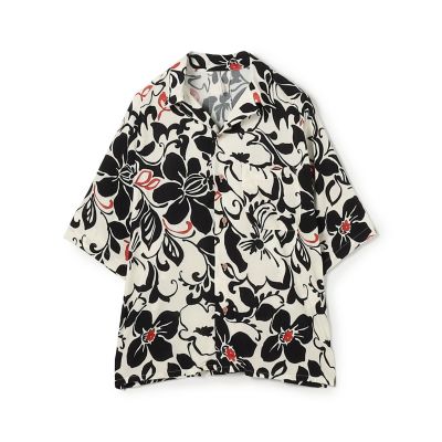別注】m's braque レーヨンオープンカラー ハーフスリーブ