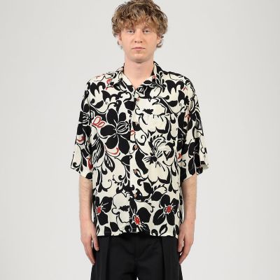 別注】m's braque レーヨンオープンカラー ハーフスリーブ