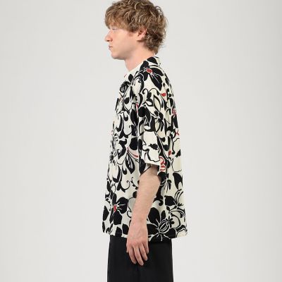 別注】m's braque レーヨンオープンカラー ハーフスリーブ