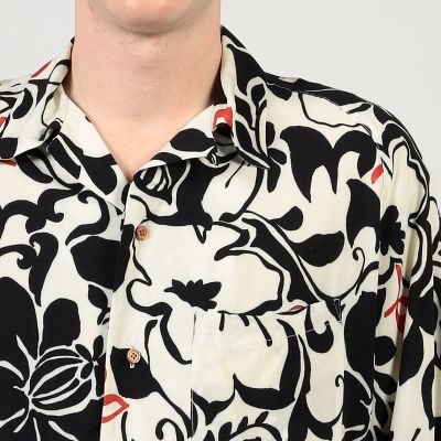 別注】m's braque レーヨンオープンカラー ハーフスリーブ