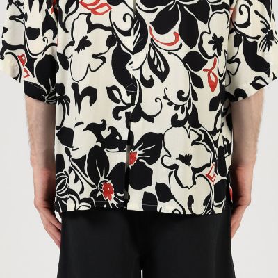 m's braque エムズブラック オープンカラー レーヨンシャツ 別注】m's braque レーヨンオープンカラー ハーフスリーブ