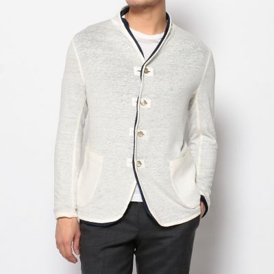 未使用 LE VERNEUIL ストレッチリネンカーディガンジャケット 38 BPF01_62_62078107022_6804?$