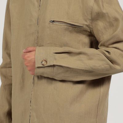 【別注】ＣＡＲＵＳＯ　　リネン　ジップブルゾン