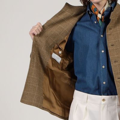 別注】CARUSO シルクリネン フォレスティエールジャケット