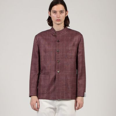 別注】CARUSO ウールシルクリネン フォレスティエールジャケット
