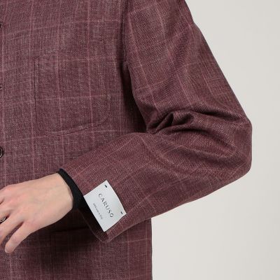 別注】CARUSO ウールシルクリネン フォレスティエールジャケット