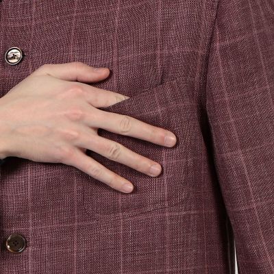 別注】CARUSO ウールシルクリネン フォレスティエールジャケット