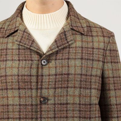 別注】CARUSO ウールチェック ショートブルゾン | TOMORROWLAND