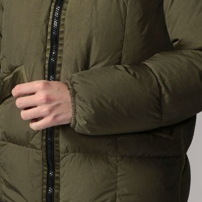 STONE ISLAND ポリエステル フーデッドダウンジャケット