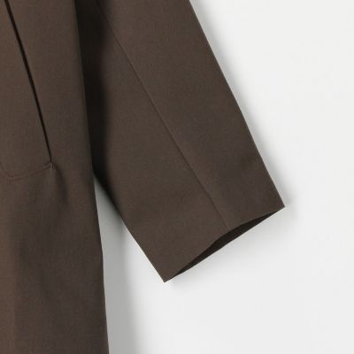 【別注】Ｈｅｖｏ×ＴＯＭＯＲＲＯＷＬＡＮＤ　ＢＲＩＮＤＩＳＩ　ウールコットンツイル　ダブルブレストベルテッドコート