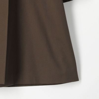 【別注】Ｈｅｖｏ×ＴＯＭＯＲＲＯＷＬＡＮＤ　ＢＲＩＮＤＩＳＩ　ウールコットンツイル　ダブルブレストベルテッドコート