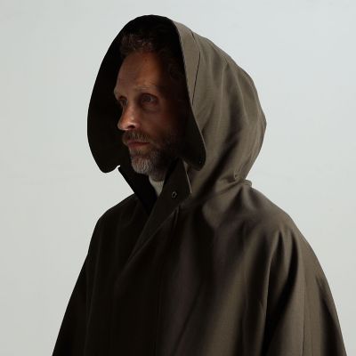 Hevo イーヴォ MATINO フーデッドポンチョ コート Hevo イーヴォ MATINO フーデッドポンチョ コート