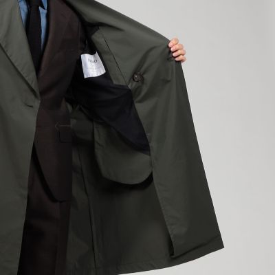 ＨＥＶＯ　ポリエステルコットン　ダブルブレステッドコート