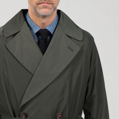 ＨＥＶＯ　ポリエステルコットン　ダブルブレステッドコート