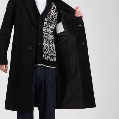 HEVO(イーヴォ)/チェスターコート/CISTERNINO/ブラック 楽天市場】HEVO イーヴォ チェスターコート CISTERNINO チステルニーノ