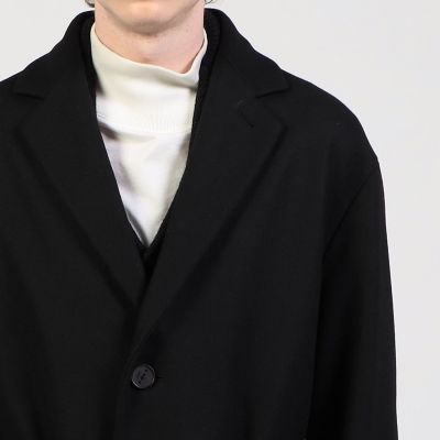 HEVO イーヴォ CISTERNINO チェスターコート 黒 46サイズ 美品 HEVO(イーヴォ)/チェスターコート/CISTERNINO/ブラック HEVO