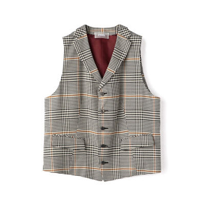 ＜TOMORROWLAND (Men)＞ＬＥ　ＶＥＲＮＥＵＩＬ　コットンポリエステル　チェックジレ