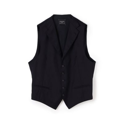 ＴＡＧＬＩＡＴＯＲＥ　ＤＥＮＩＳ　ウールサージ　　ショールカラー５Ｂベスト