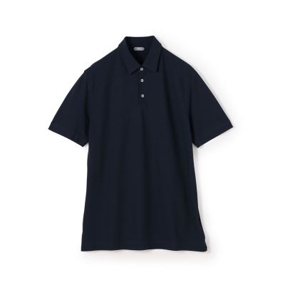 ZANONE ネイビー アイスコットンポロシャツ 半袖 アイスコットン ポロシャツ【icecotton】｜ZANONE（ザノーネ