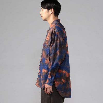 コットン テクニカルハンドダイミリタリーシャツ | TOMORROWLAND (Men